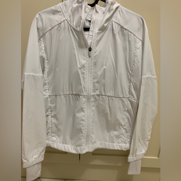 ZYIA White Mesh Lined Jacket Hoodie - Picture 2 of 4